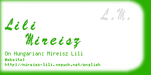lili mireisz business card